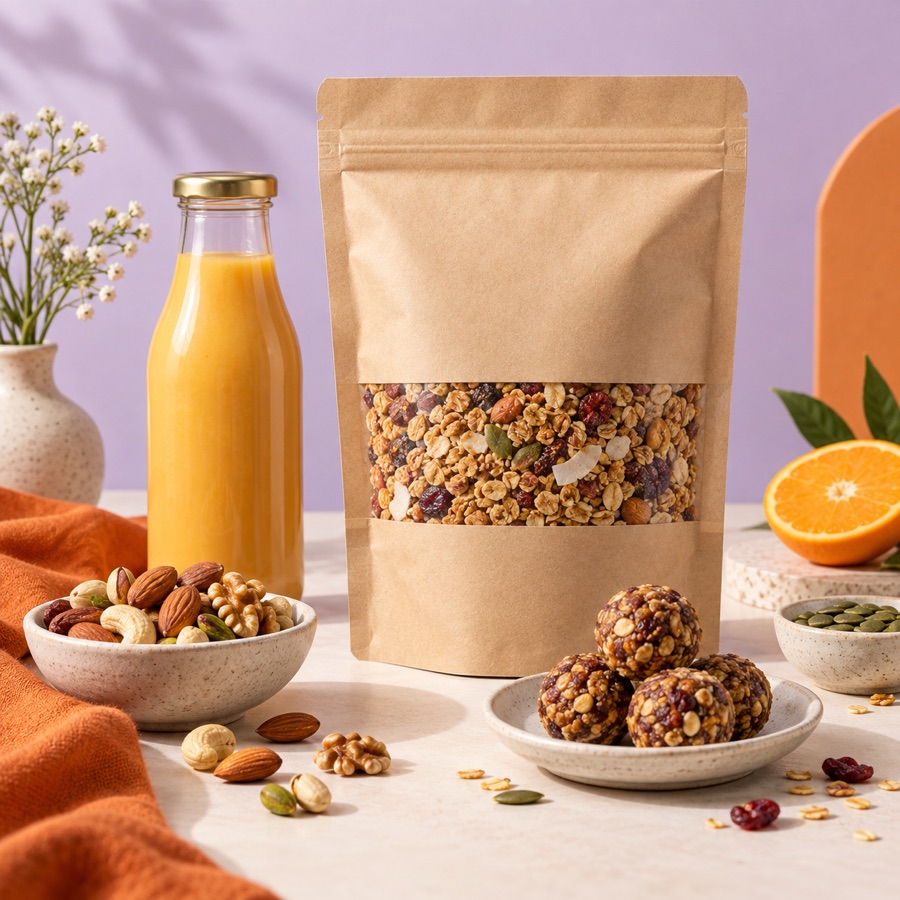 Food beverages and healthy snacks